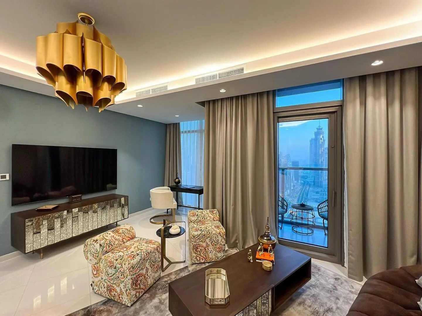 Keyrock Living - Burj Khalifa View Retreat With Pool Apartment Dubai